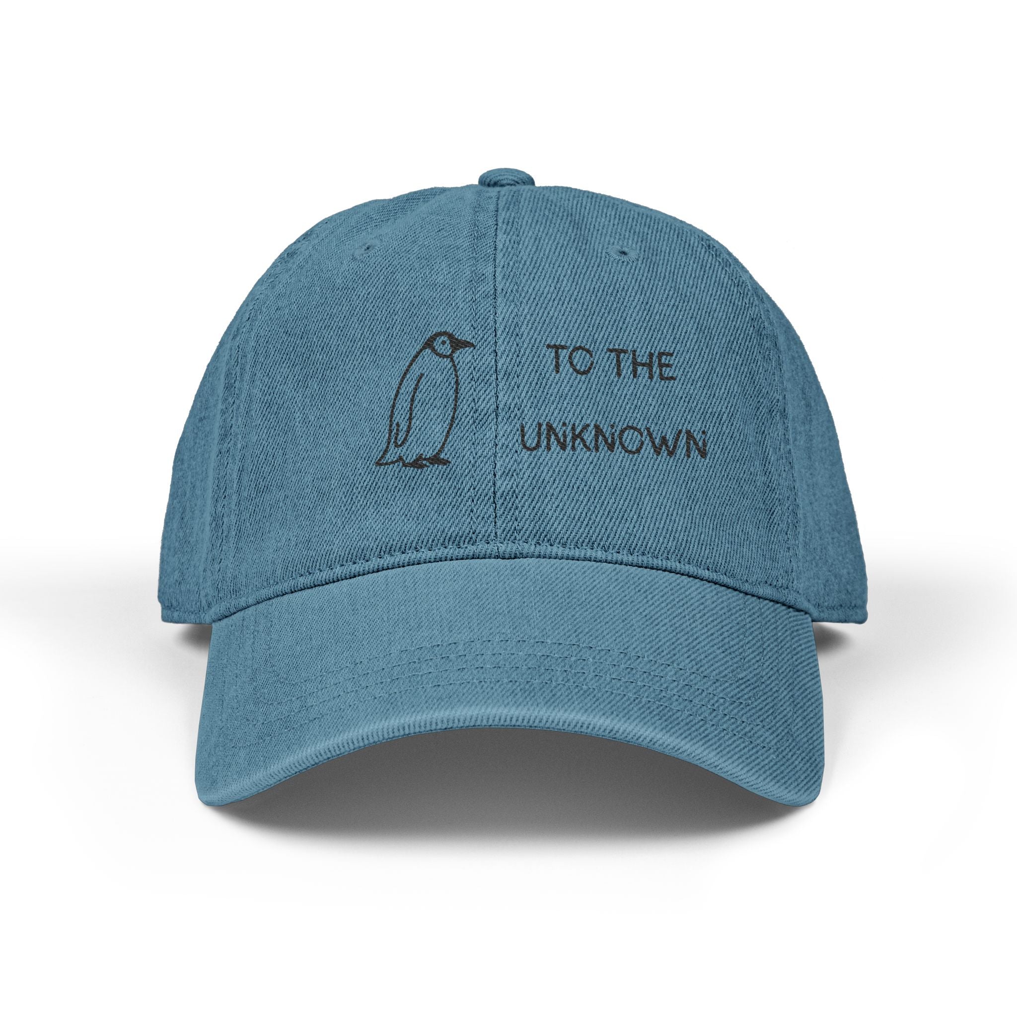 'To The Unknown' Embroidered Denim Baseball Hat