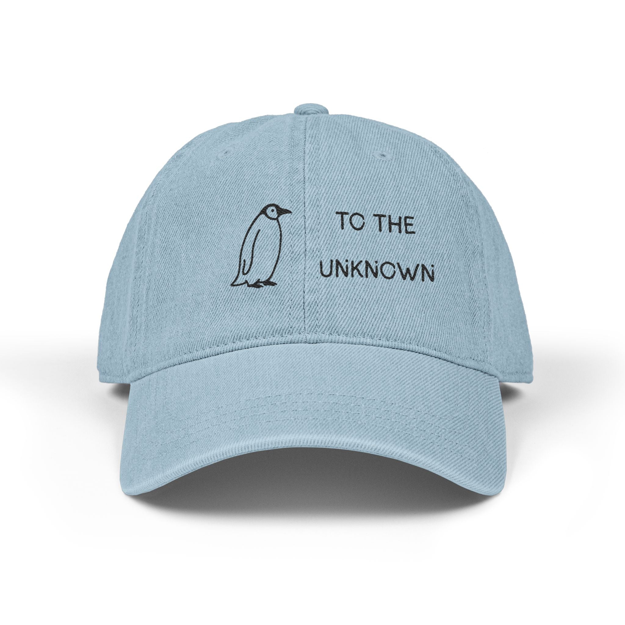 'To The Unknown' Embroidered Denim Baseball Hat